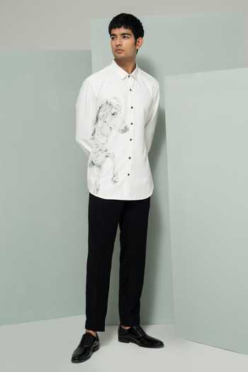 Varun Chakkilam Horse Embroidered Shirt