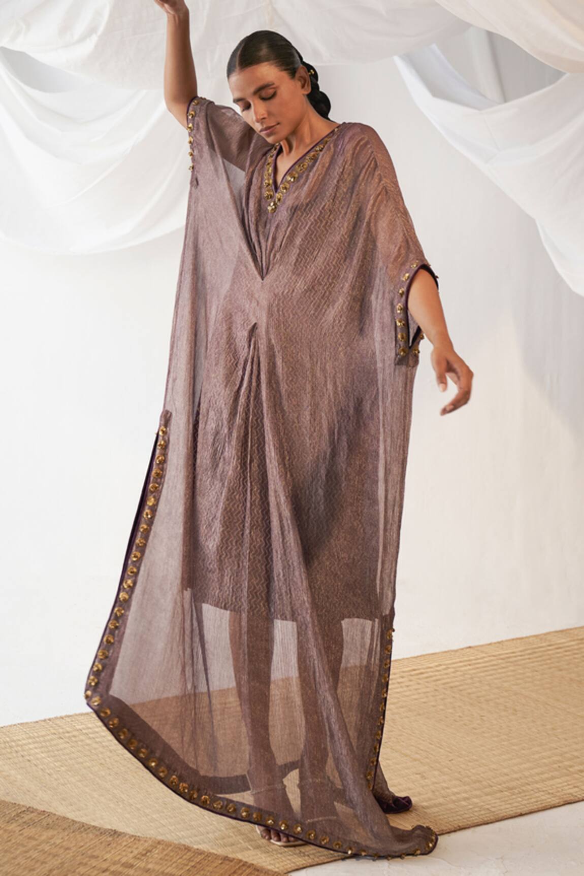 Itrh Chevron Pattern Kaftan