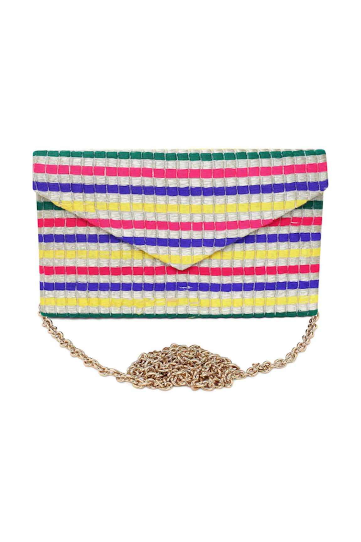 The Purple Sack Rainbow Thread Embroidered Bag