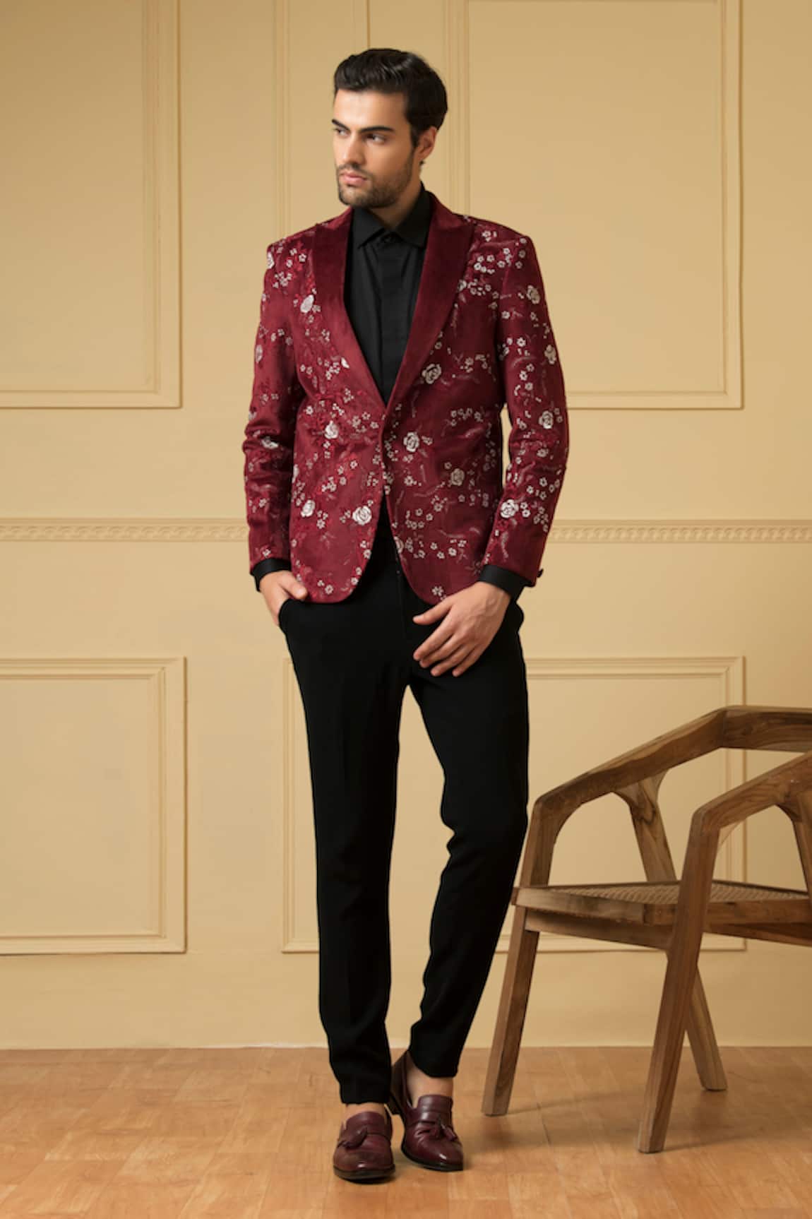 Hilo Design Maravilla Embroidered Blazer & Trouser Set