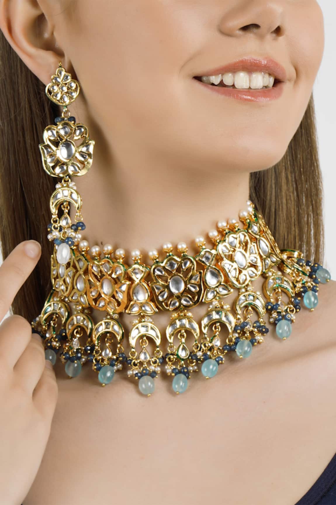 ChhavI'S Jewels Kundan Choker Set 