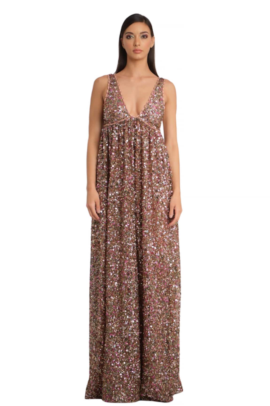 Rocky Star Shimmer Sequin Embroidered Jumpsuit