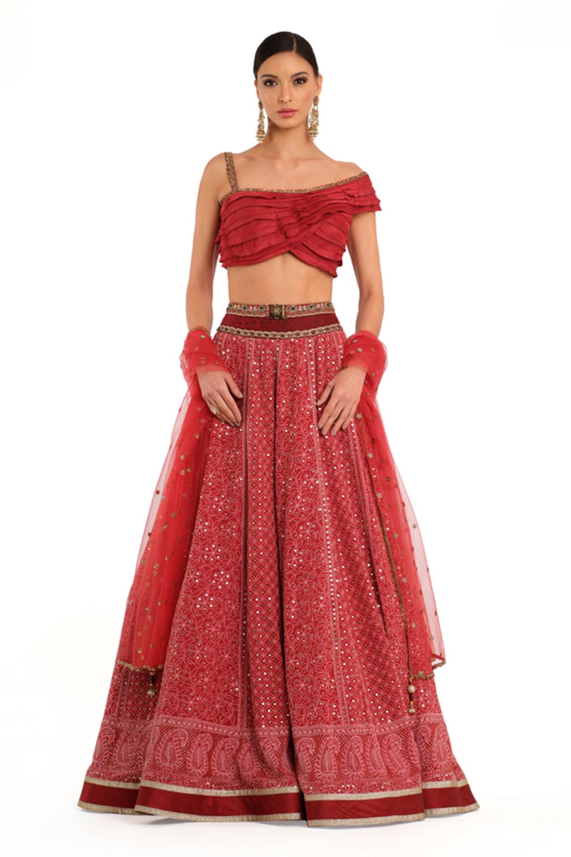 Rocky Star Mirror Embroidered Lehenga Set