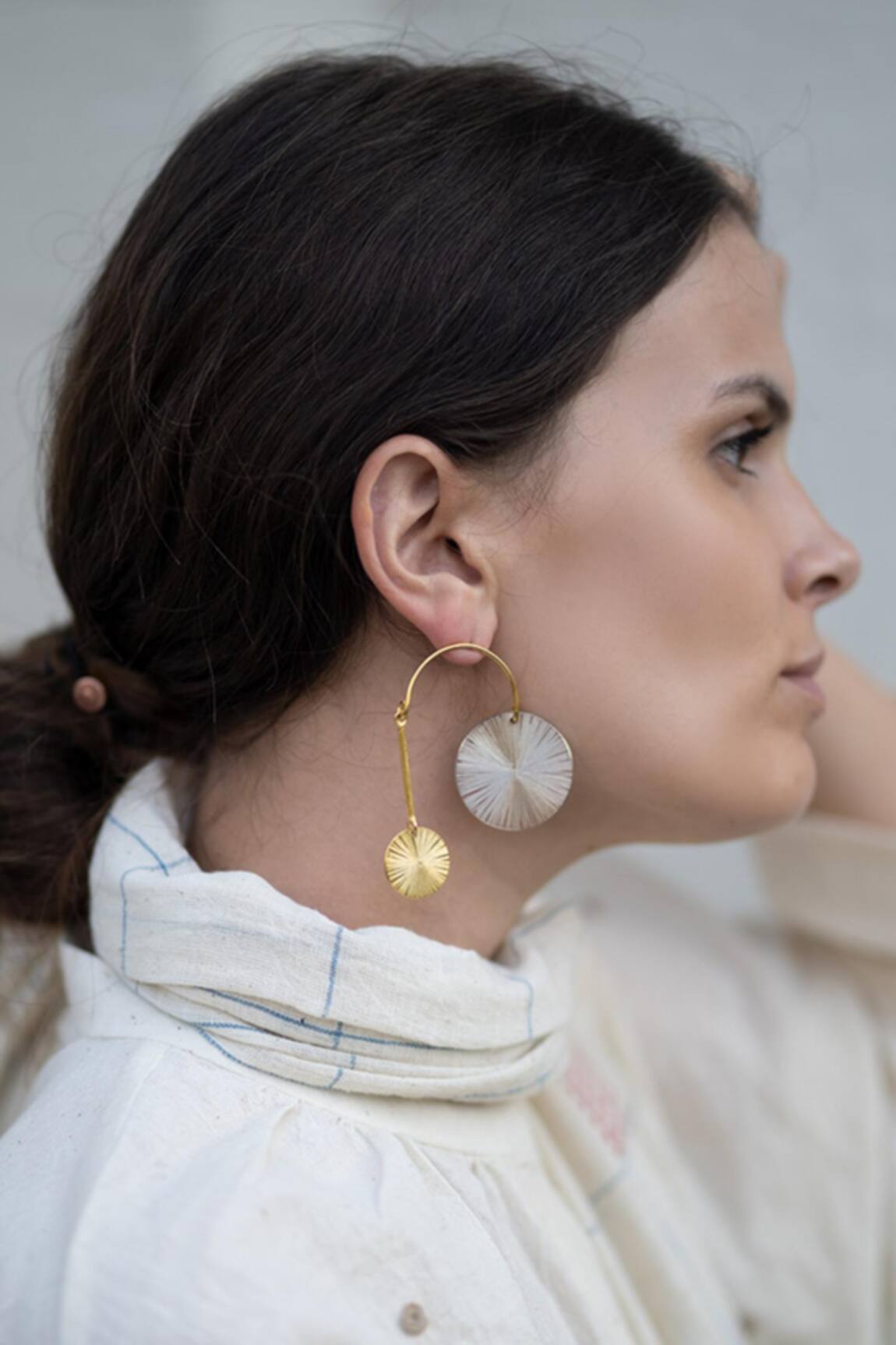 DE'Anma Geometric Statement Earrings