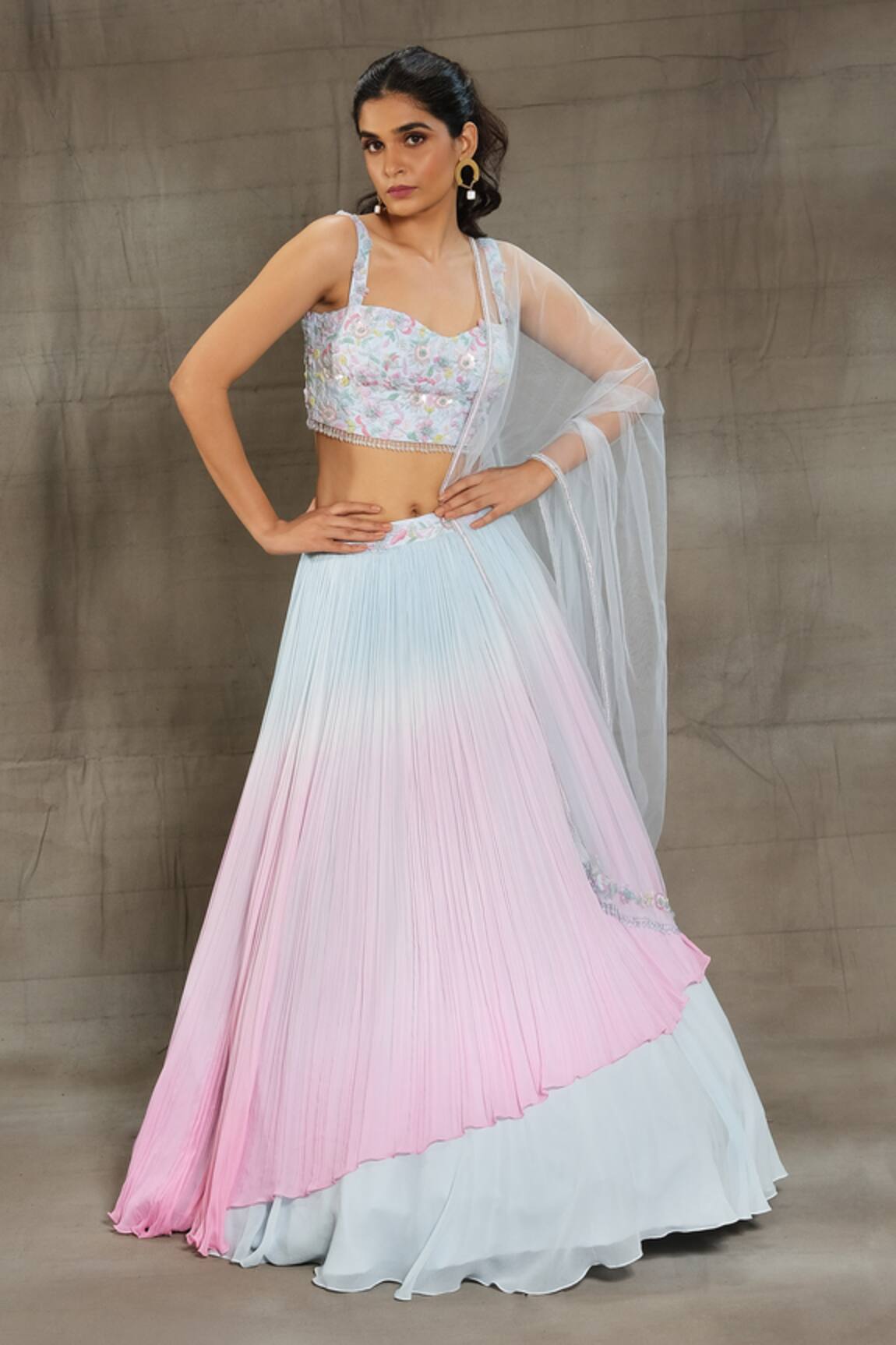 Nayantaara Riya Lehenga Embroidered Blouse Set 