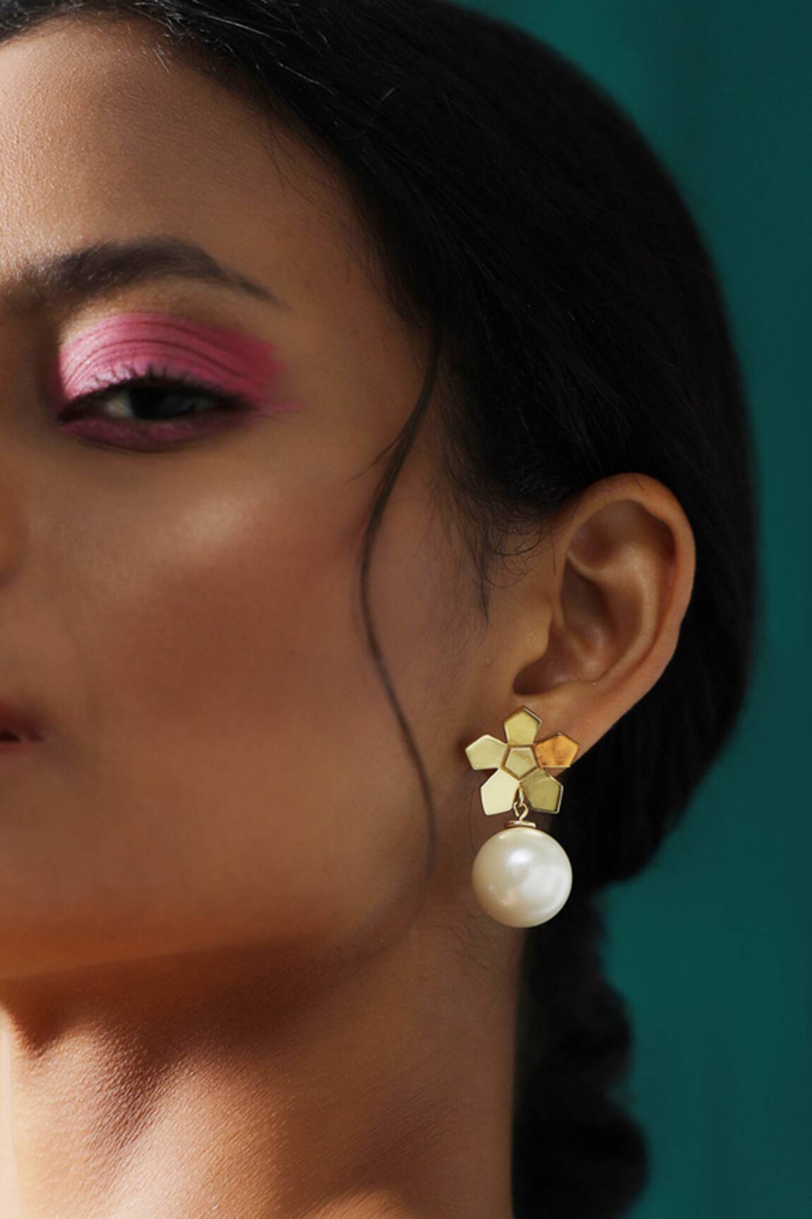 Varnika Arora Bloom Pearl Embellished Earrings