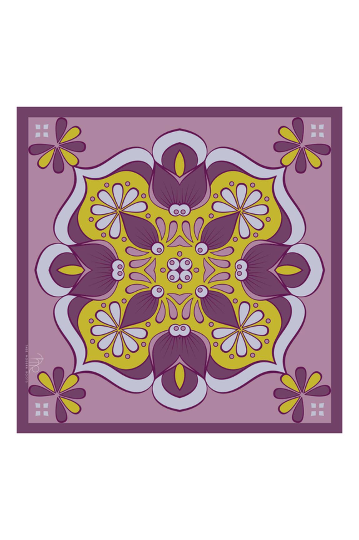 Thee Modern Roots Mystical Mosaic Cotton Scarf