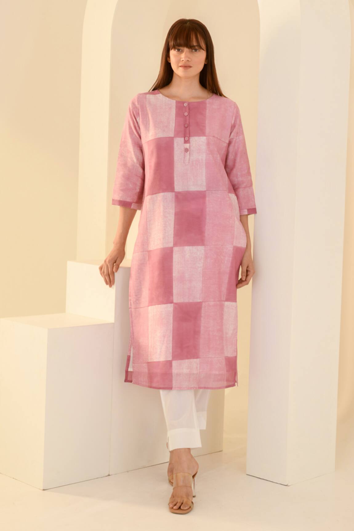 Kameez Blocks Digital Print Kurta & Pant Set