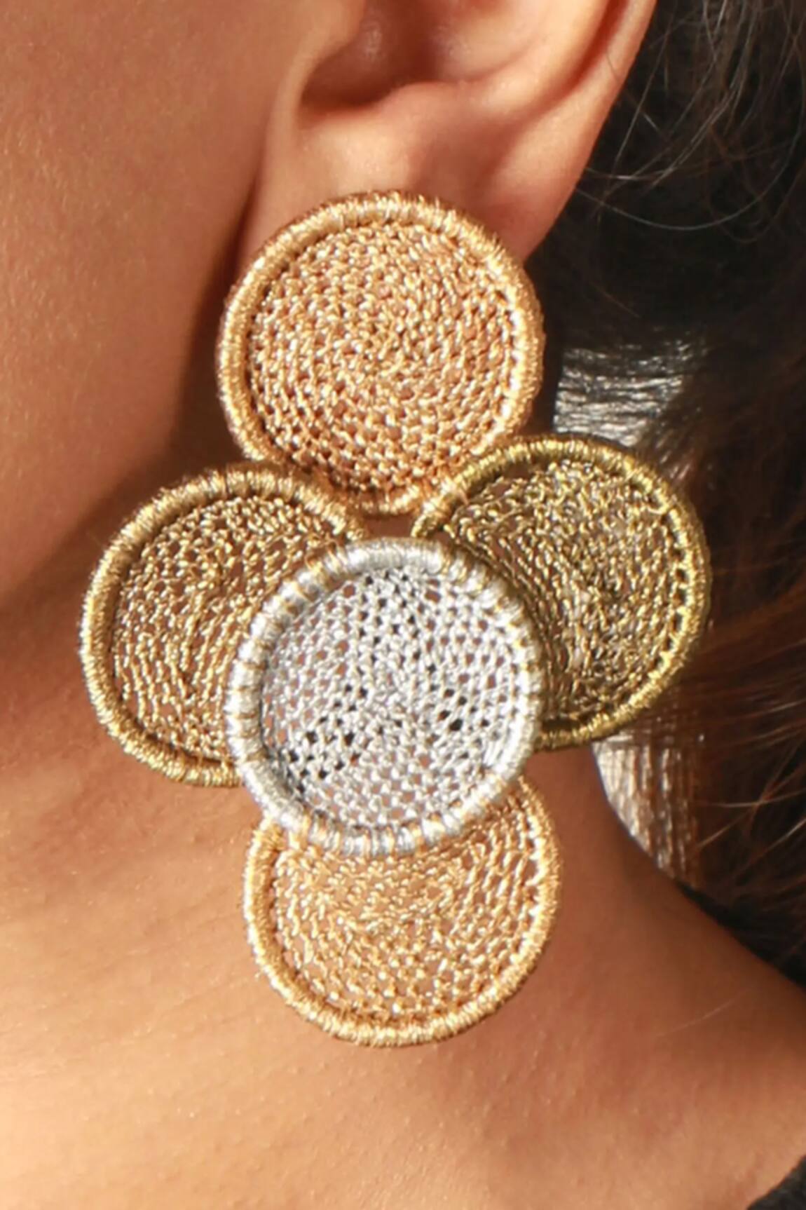 Vaidaan Quad Circles Earrings