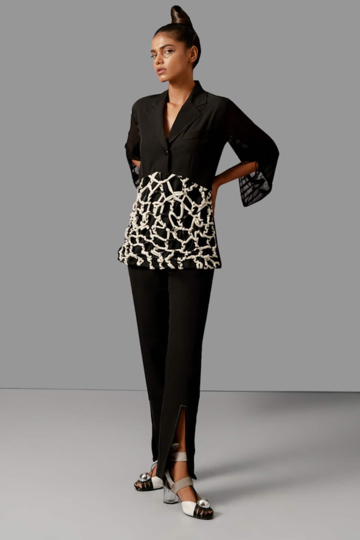 Devina Juneja Dori Work Panelled Blazer