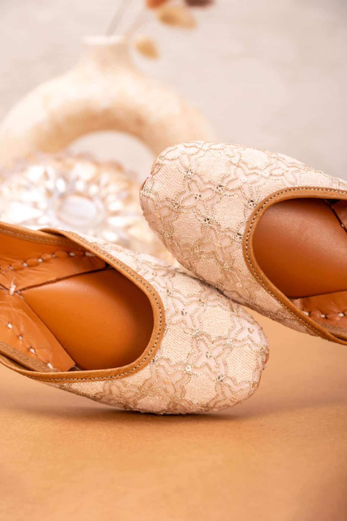 Men's Chikankari Wedding Bridal Shoes