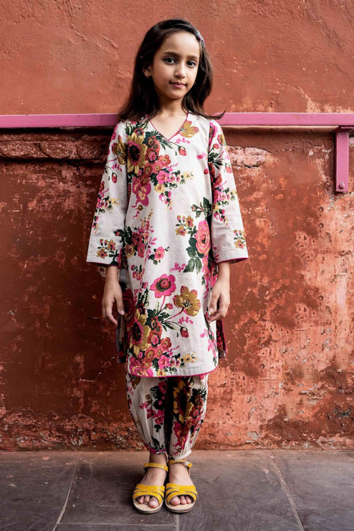 Gulabo Jaipur Floral Print Kurta & Pyjama Set