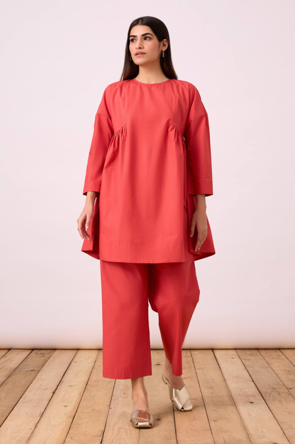 The Summer House Natsu Gathered Panelled Tunic & Pant Set