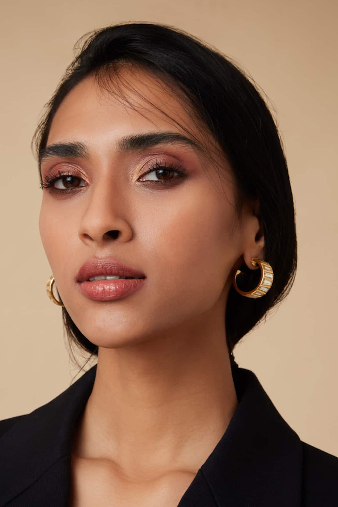 Isharya Mirrors On The Move Baguette Huggie Earrings