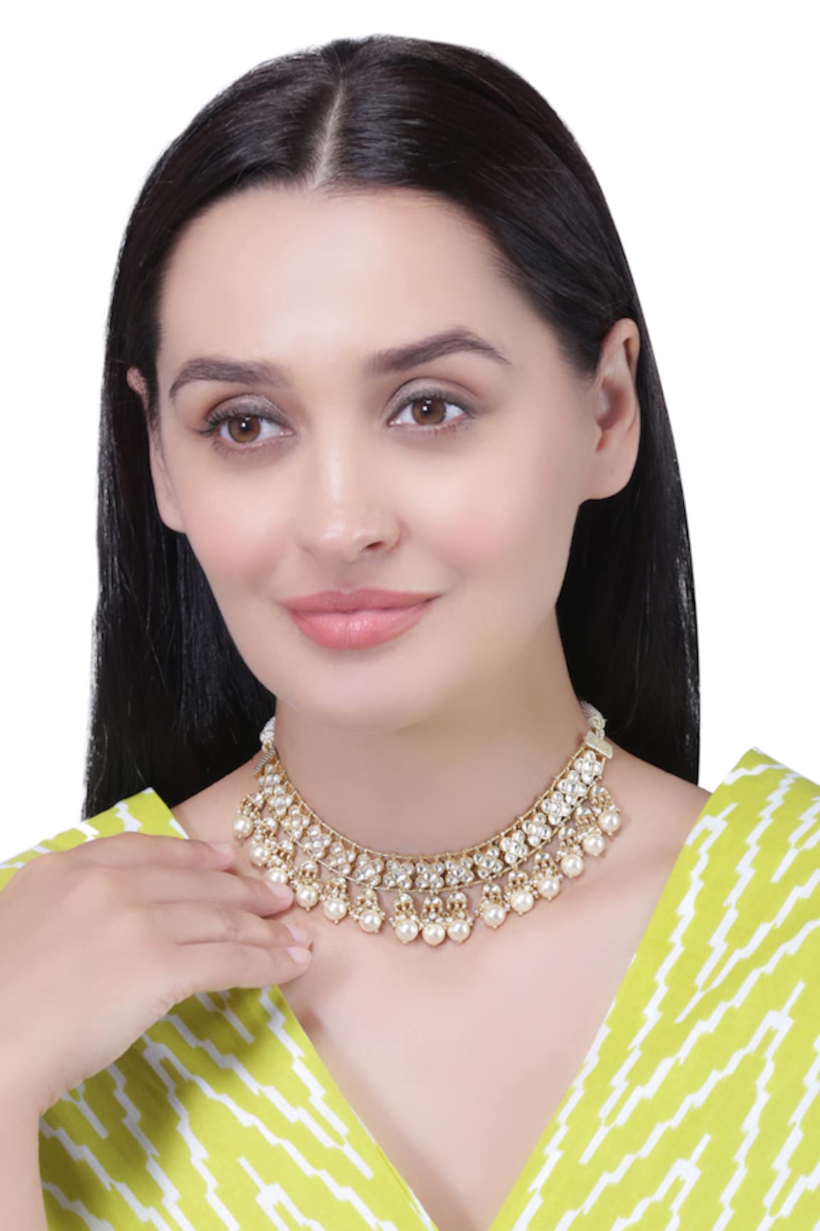 Vinanti Manji Designer Jewellery Kundan Embellished Necklace