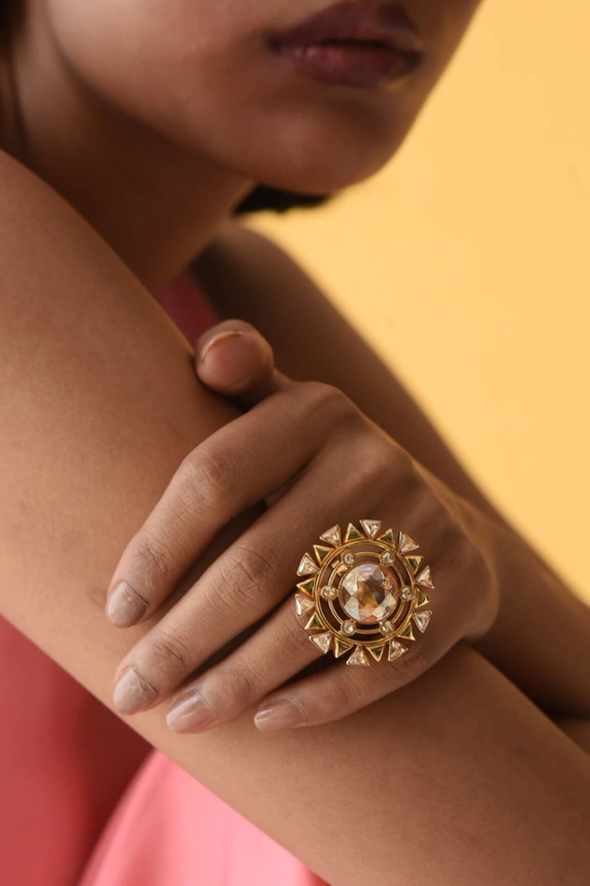 ESME Geometric Cutwork Ring