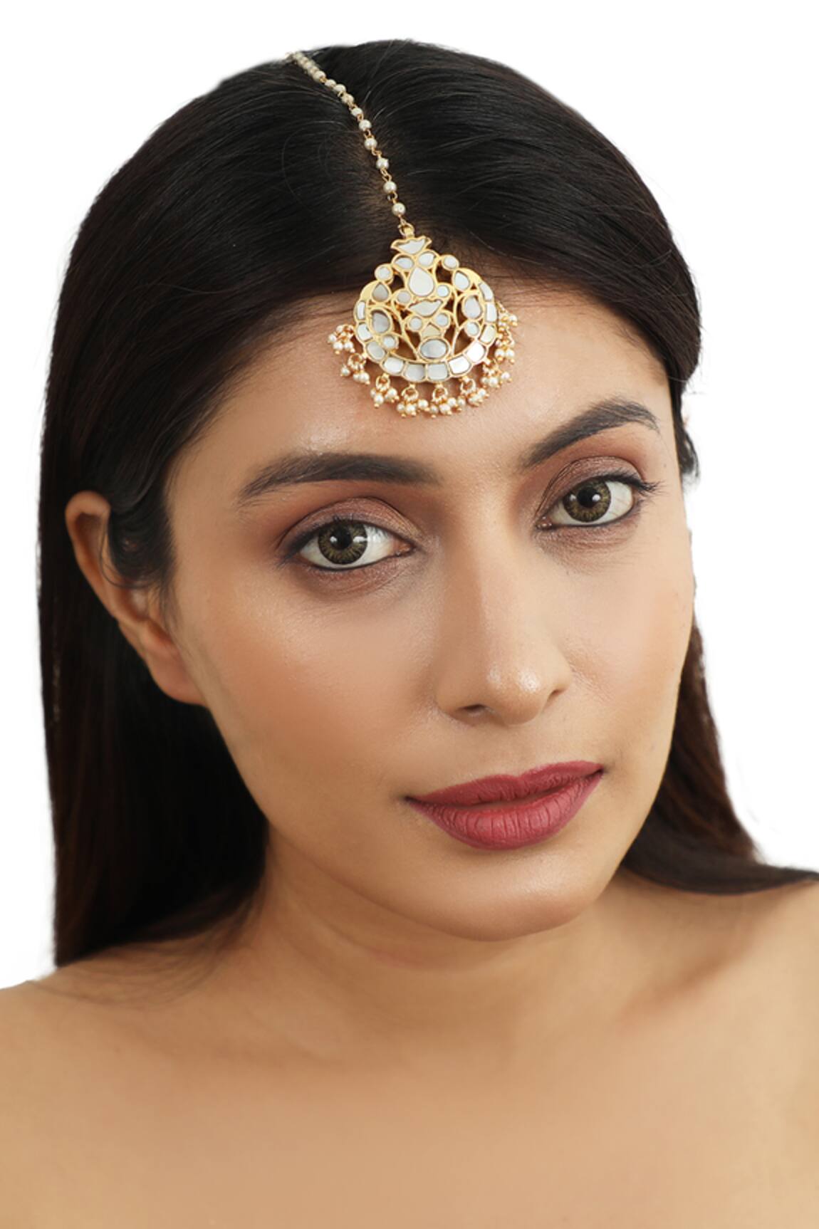 Riana Jewellery Mother Of Pearls Maangtikka 