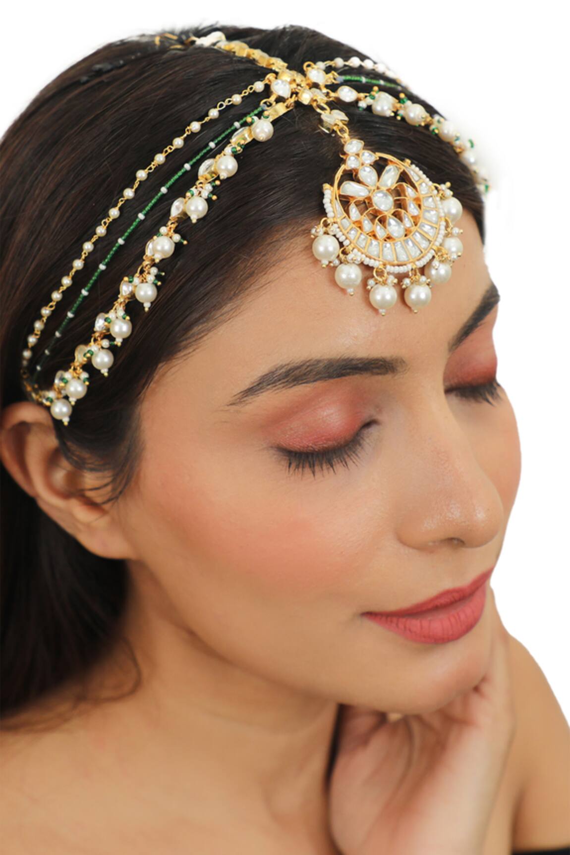 Riana Jewellery Embellished Mathapatti 