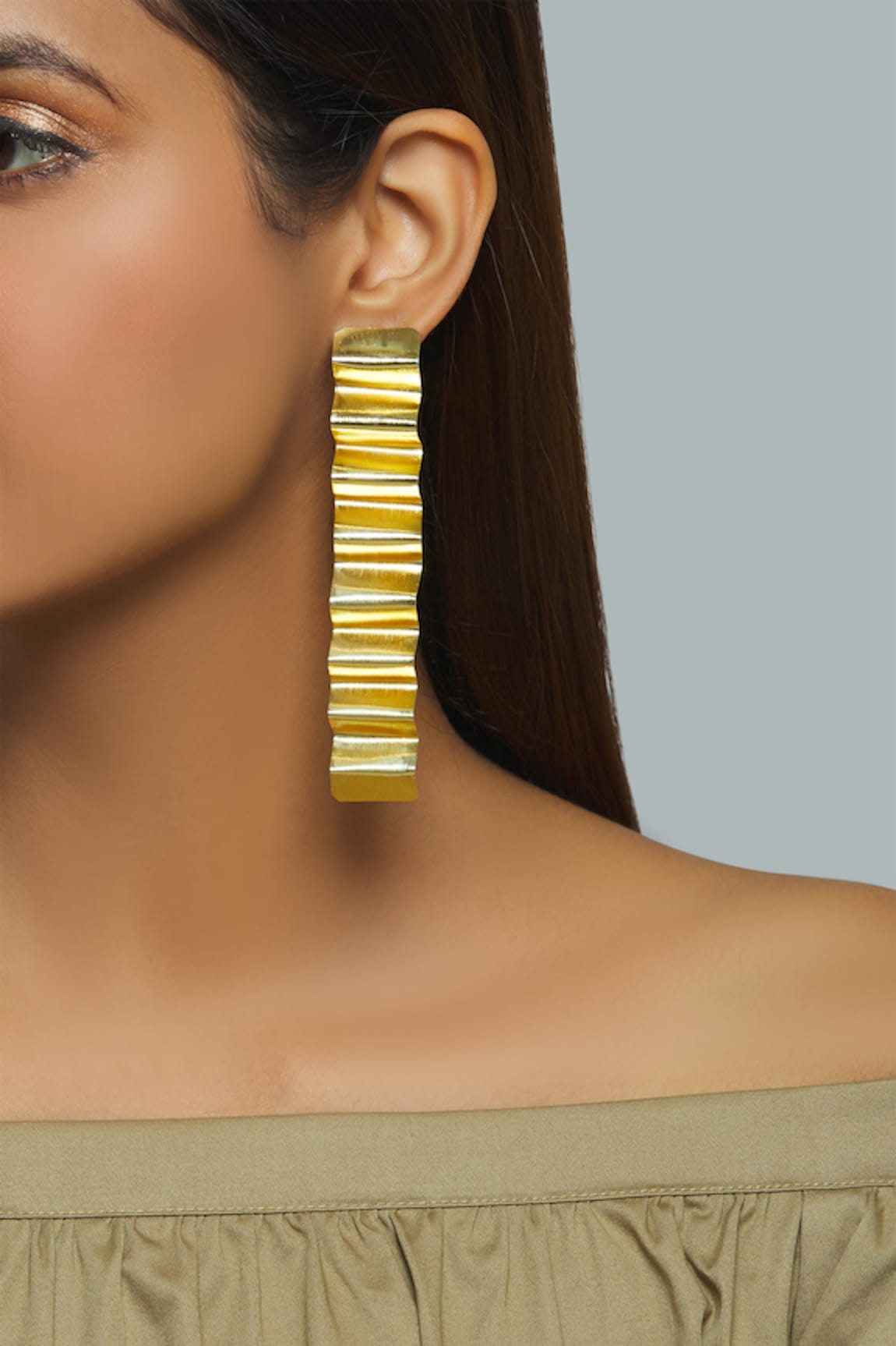 Eurumme Zig-Zag Carved Earrings