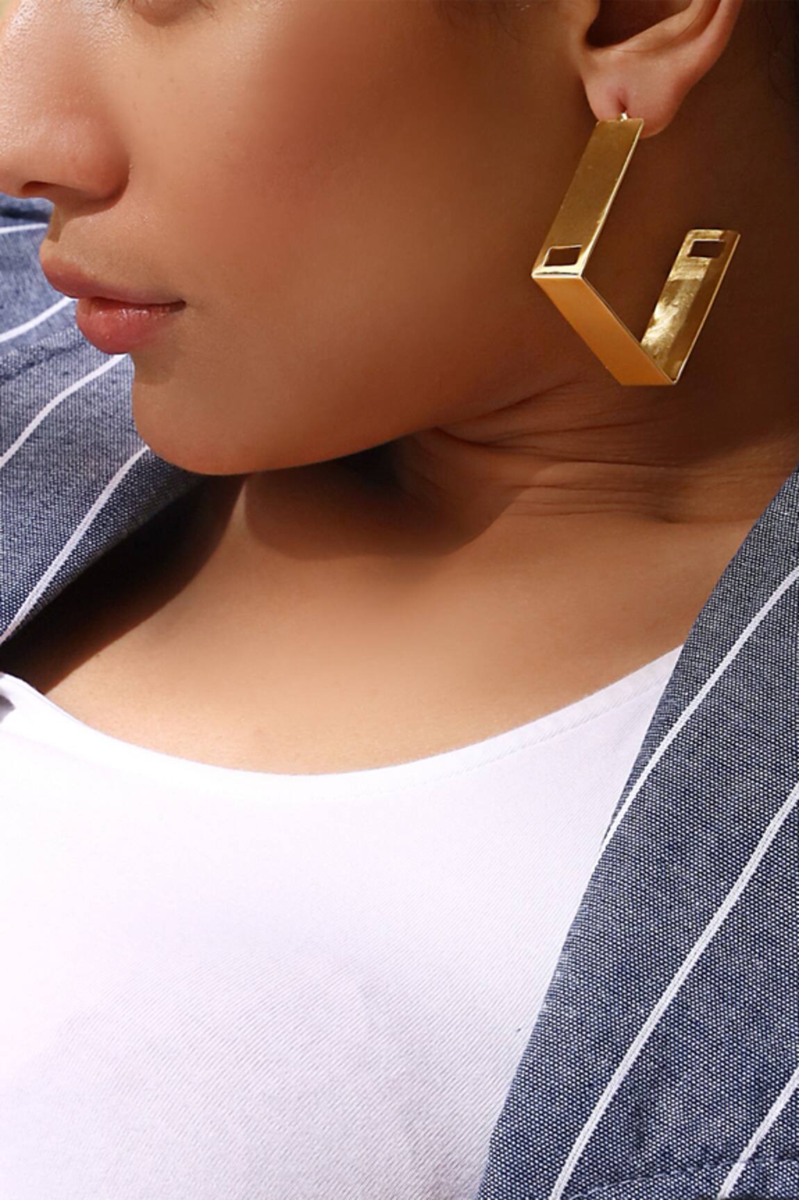 Varnika Arora Geometric Hoop Earrings