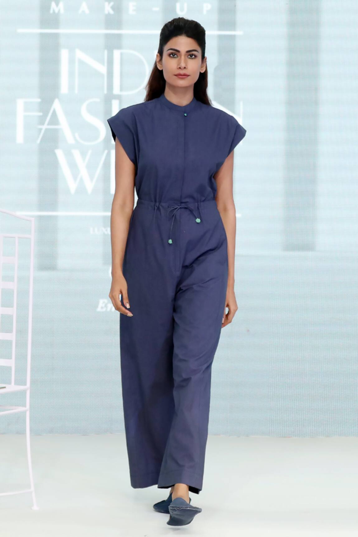 Dhi Soft Cotton Round Collar Jumpsuit 