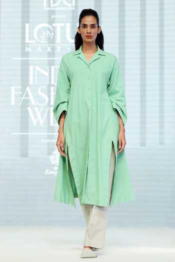 Dhi Cotton Cuban Collar Tunic 