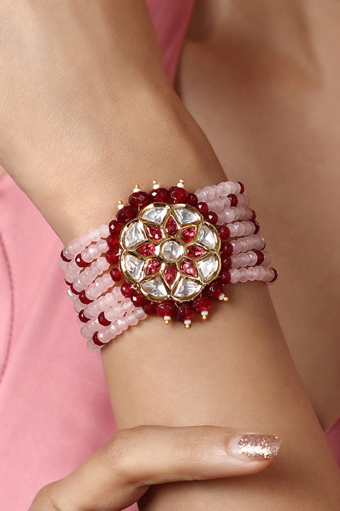 HRISHA Kundan Embellished Bracelet