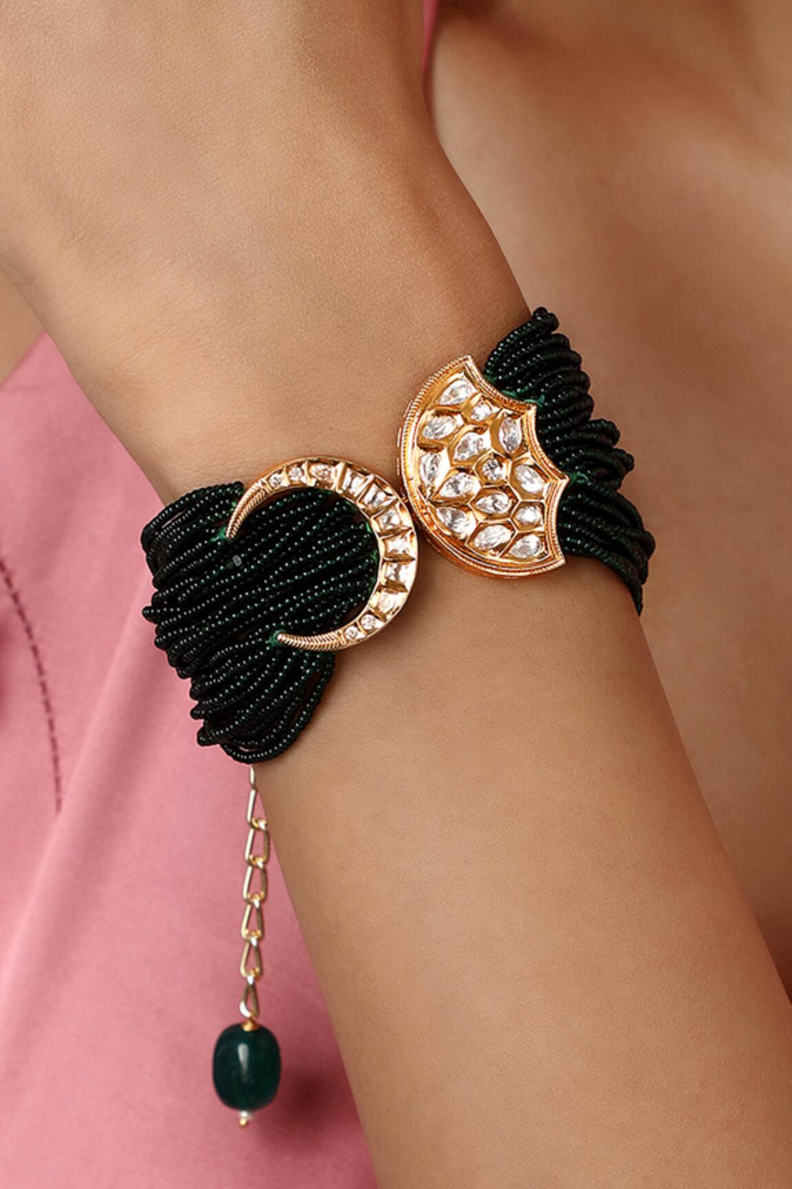 Hrisha Jewels Moti Embellished Bracelet