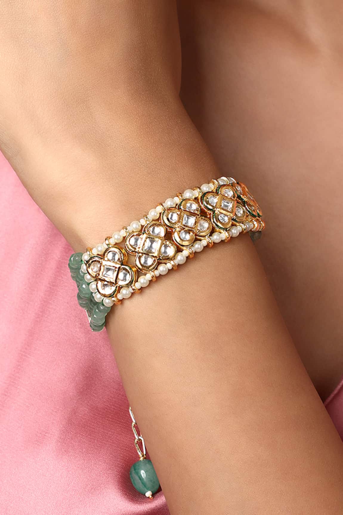 Hrisha Jewels Agate Embellished Bracelet