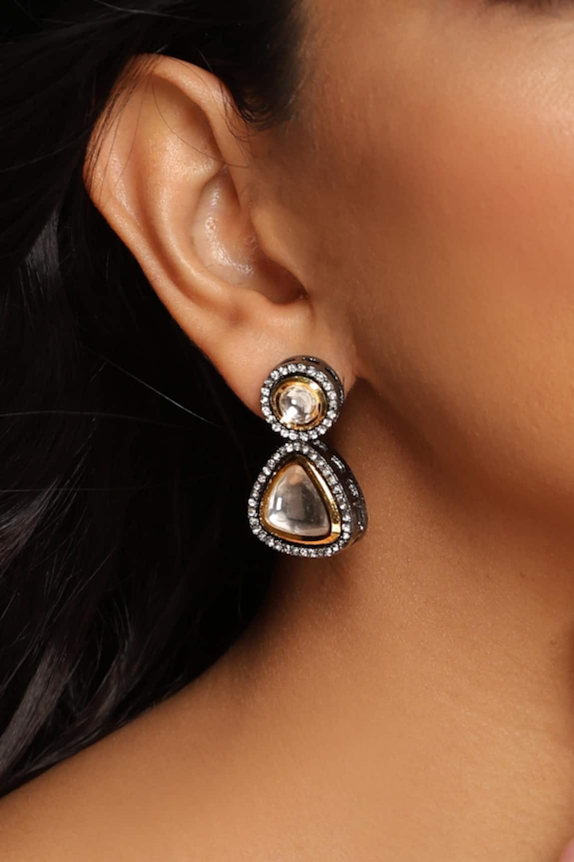 Swabhimann Jewellery Kundan Embellished Earrings