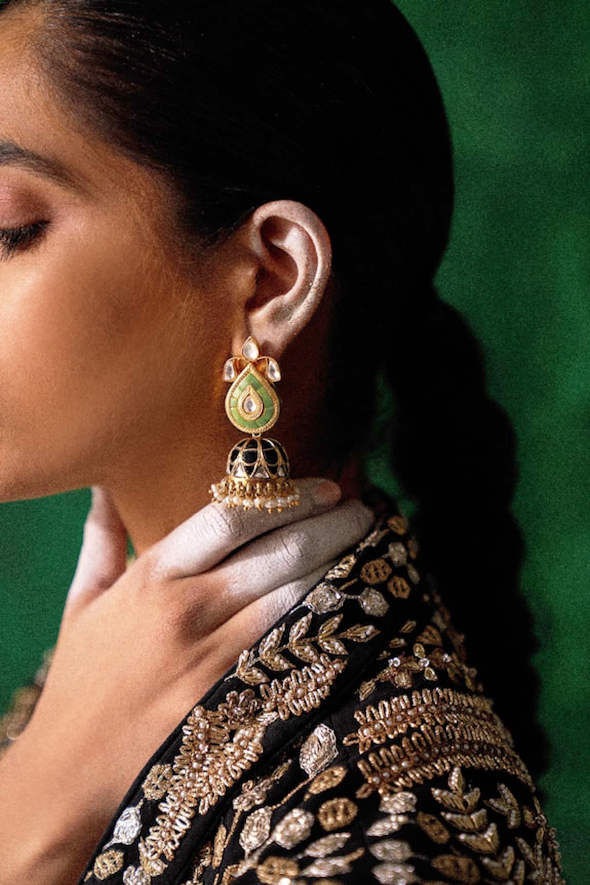 Sangeeta Boochra X Payal Singhal Hasina Handcrafted Earrings