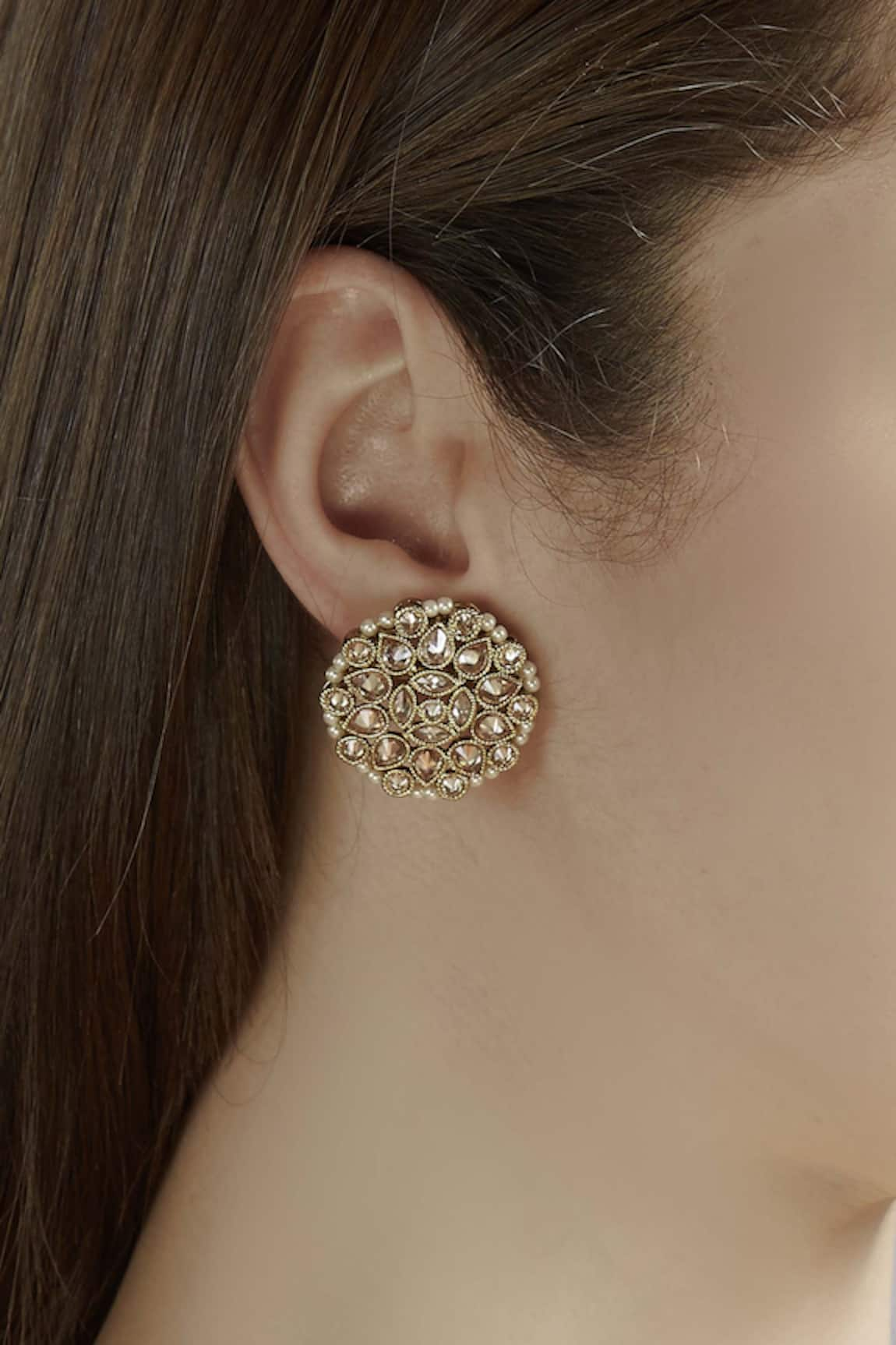 Hema Khasturi Kundan Studs