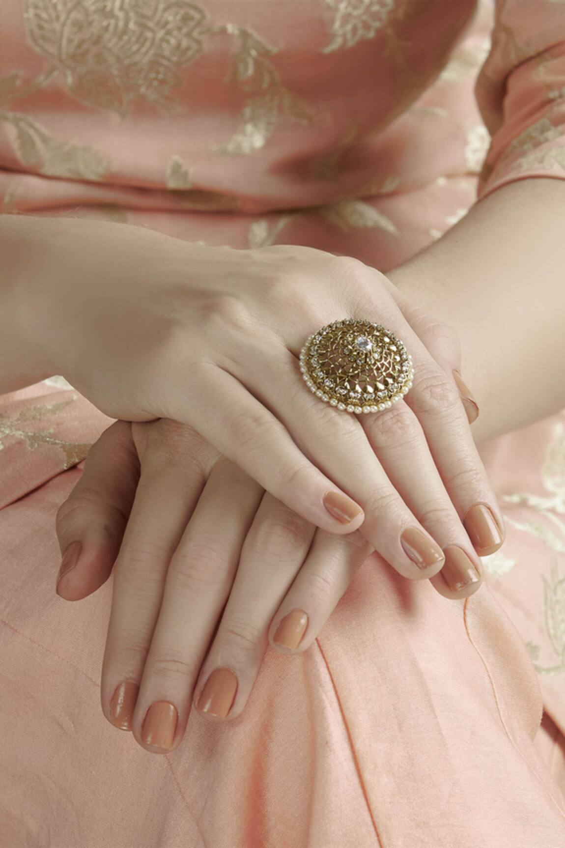 Hema Khasturi Kundan Ring