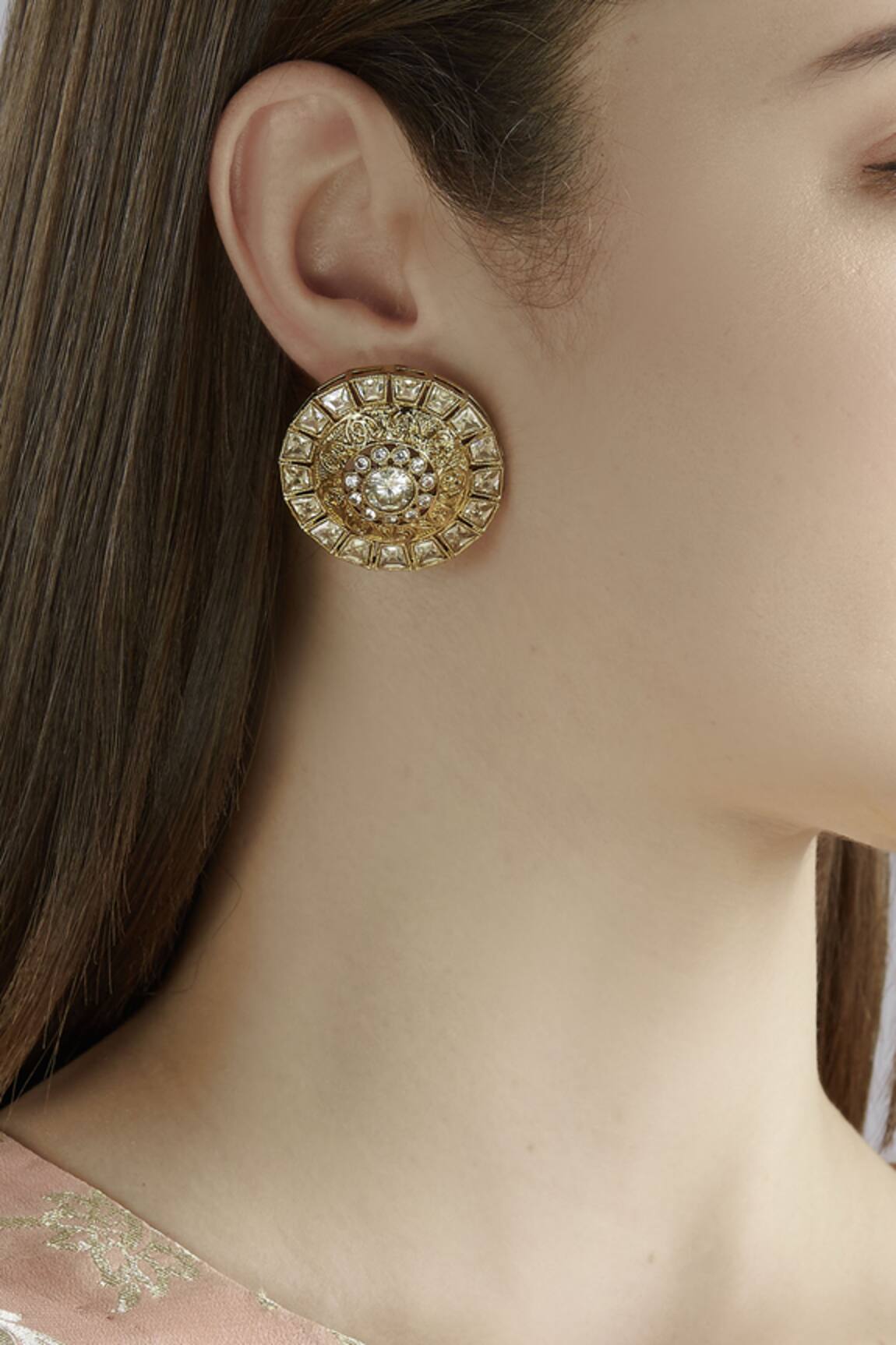 Hema Khasturi Kundan Studs