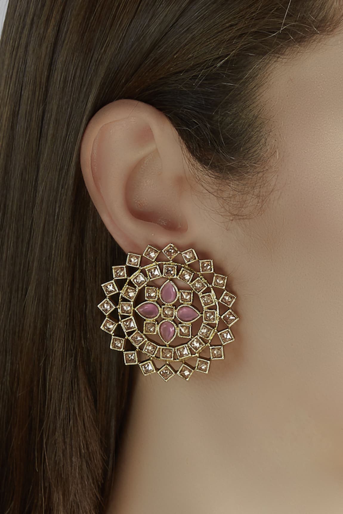 Hema Khasturi Kundan Studs