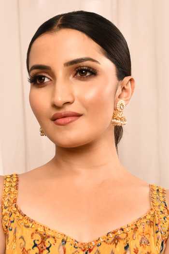 Just Shradhas Kundan Embellished Jhumkis 