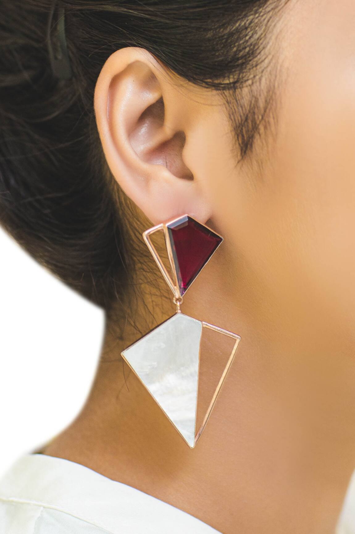 Varnika Arora Geometric Stone Danglers