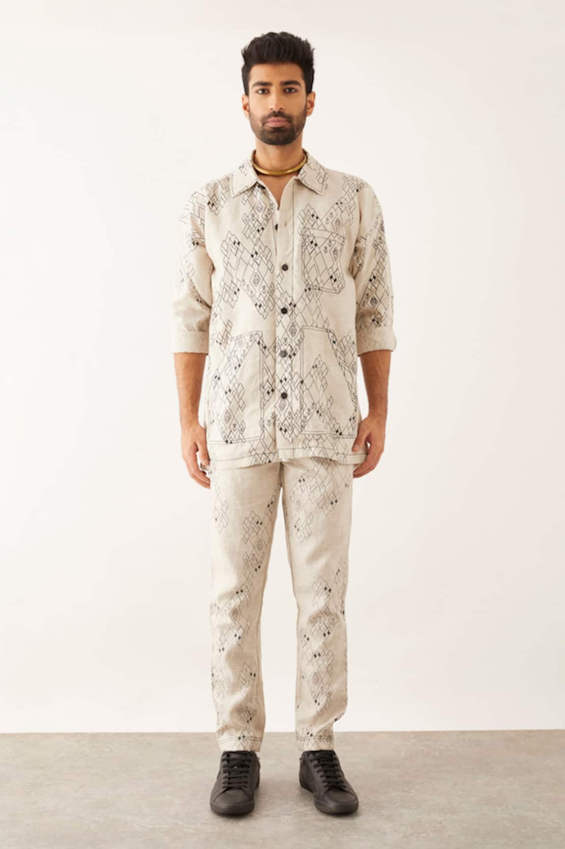 Buy Mens Linen Shirt Pant Set Online at desertcartINDIA