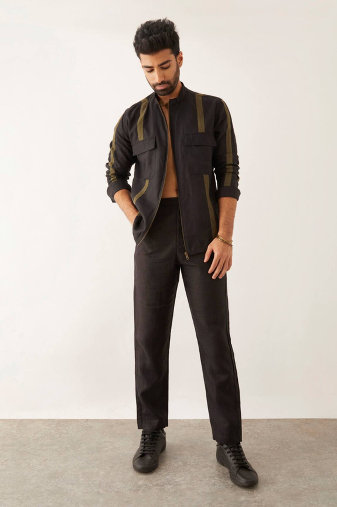 Son of A Noble Snob Hama Linen Shacket & Trouser Set
