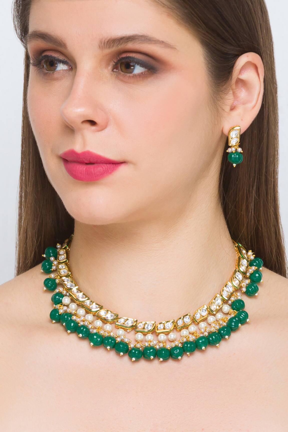 HRISHA Kundan Necklace Set