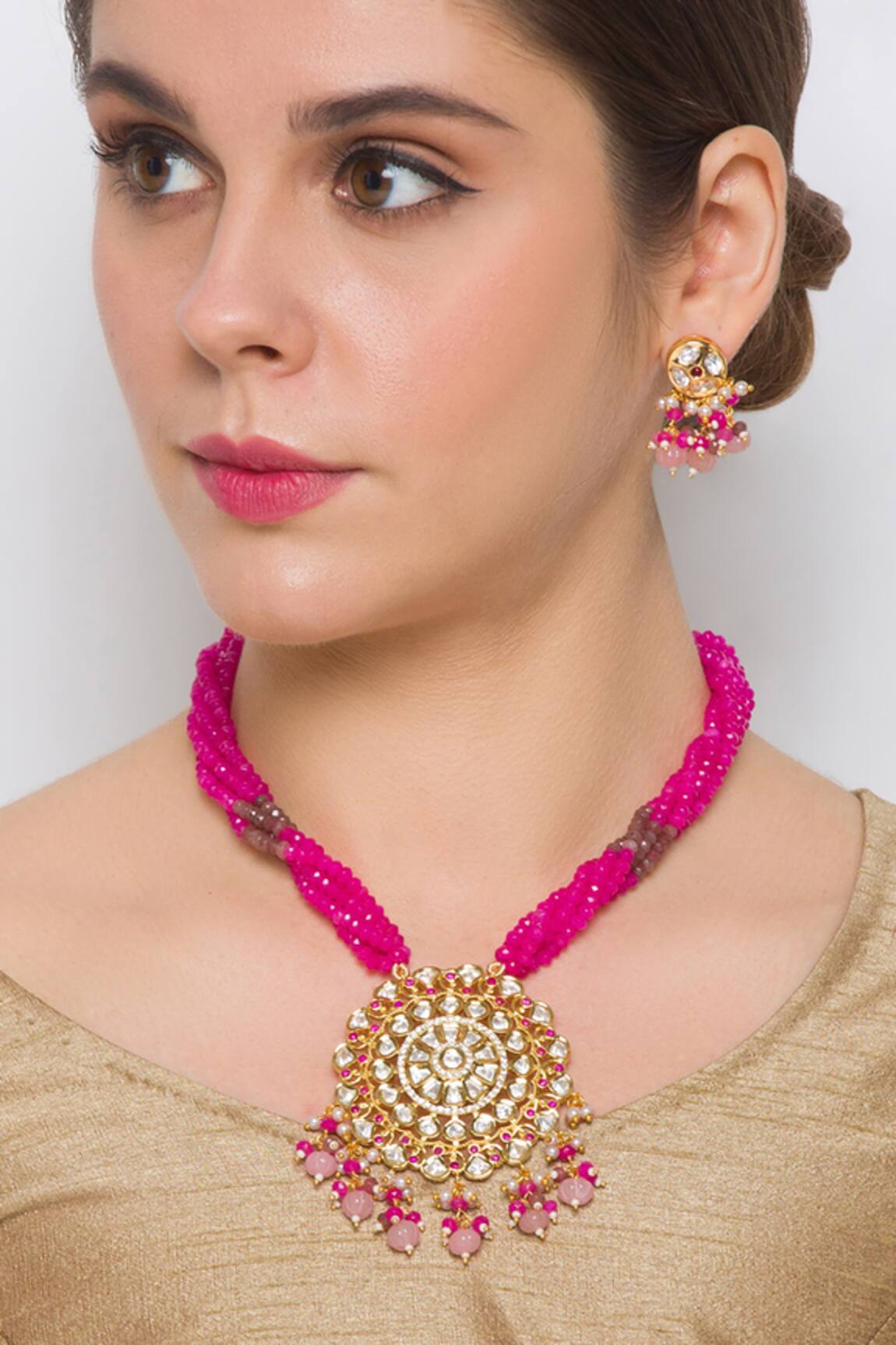 HRISHA Kundan Necklace Set