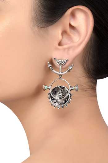 Tribe Amrapali Lotus Chakra Earrings 
