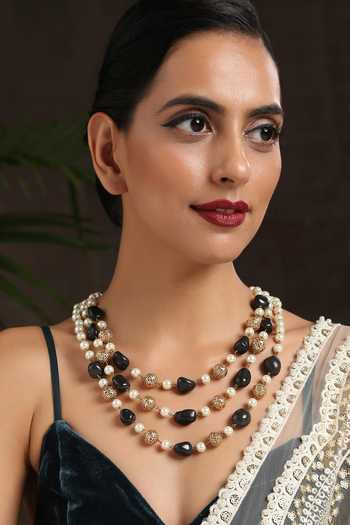 Paisley Pop Layered Contemporary Necklace 
