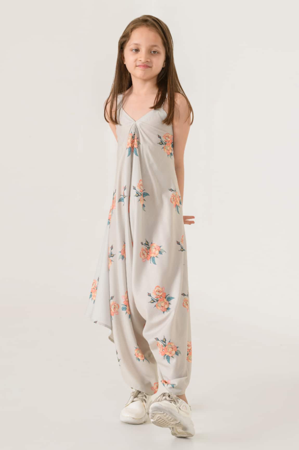 Pasha India Floral Print Palazzo Jumpsuit