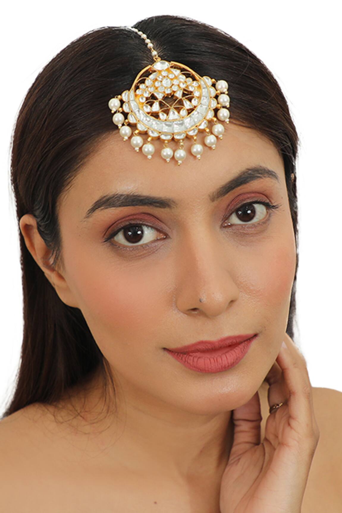 Riana Jewellery Bead Drop Maangtikka 