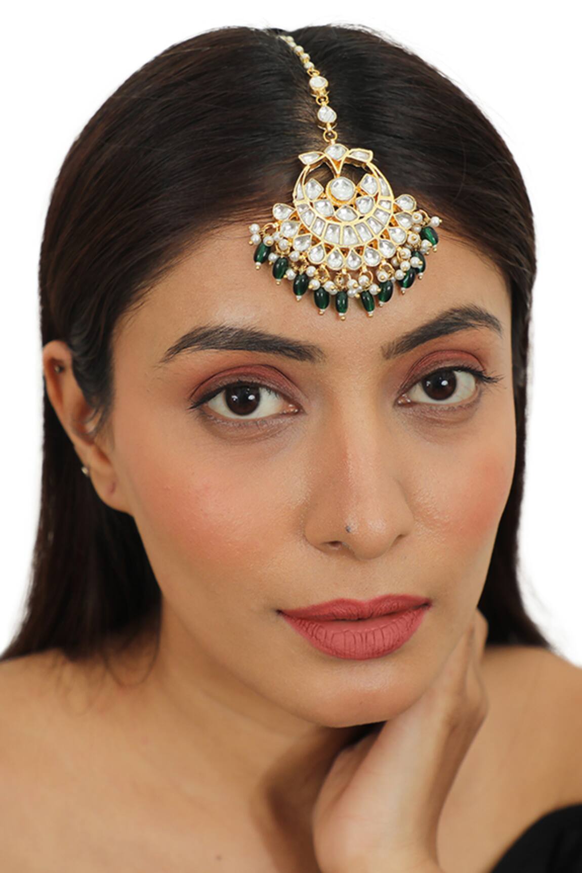 Riana Jewellery Stone Studded Maangtikka 