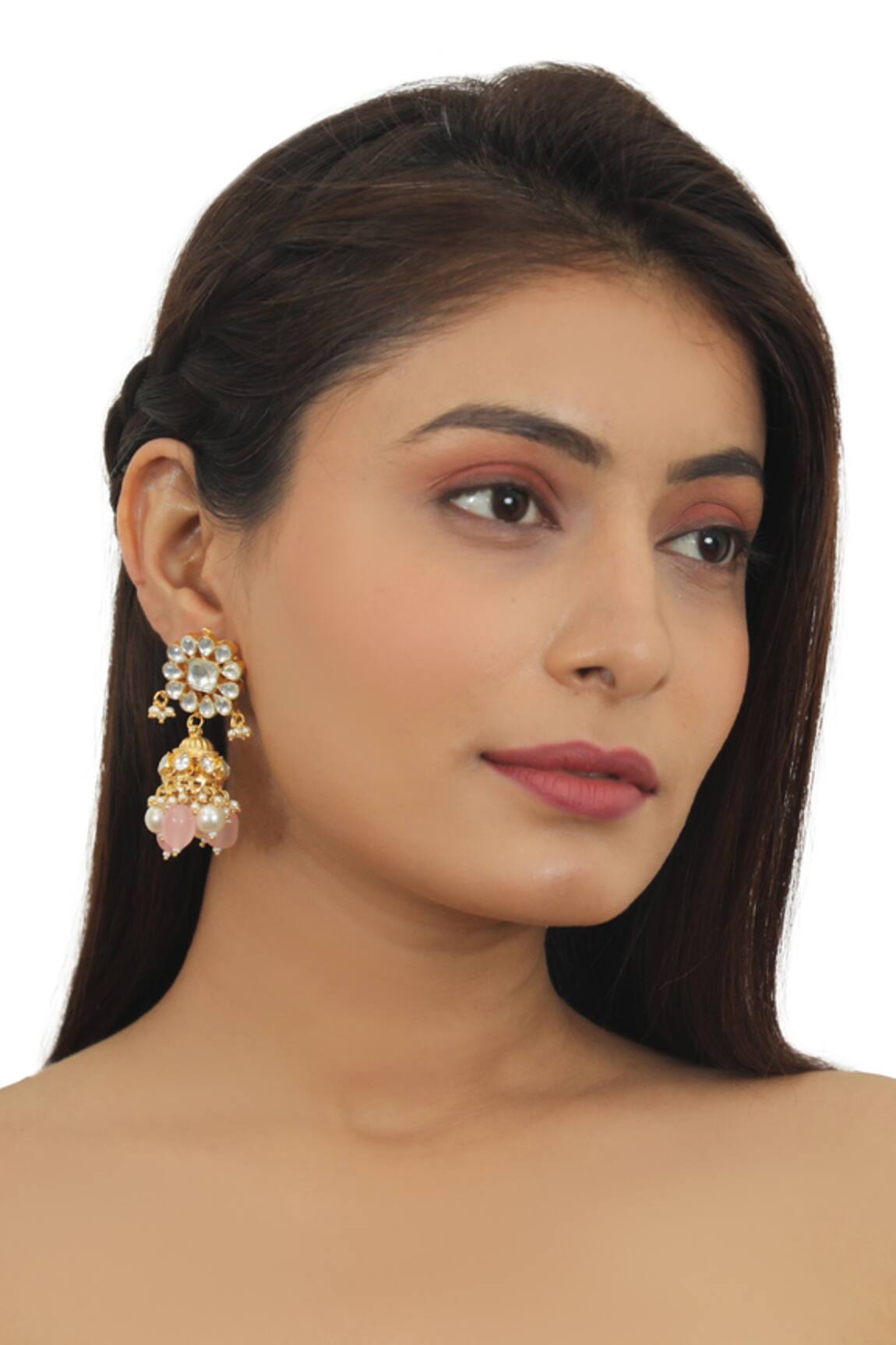 Riana Jewellery Carved Jhumkas 