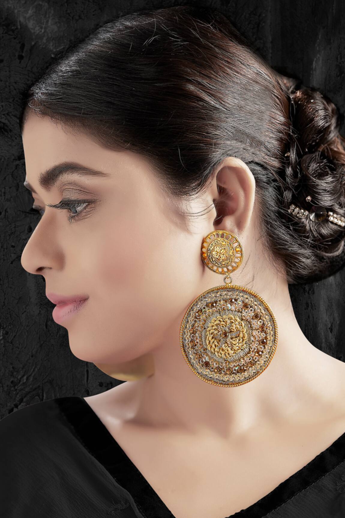 Tizora Hand Embroidered Danglers