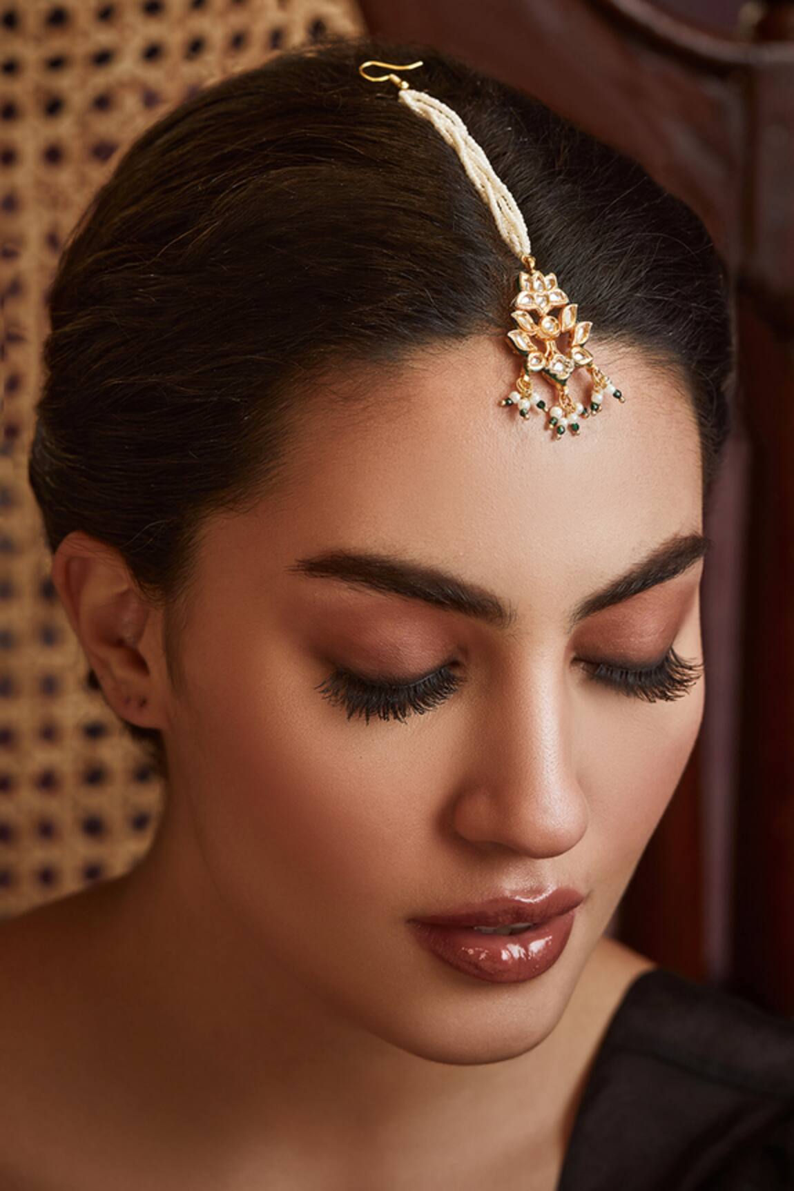 Paisley Pop Kundan Pearls Maangtikka