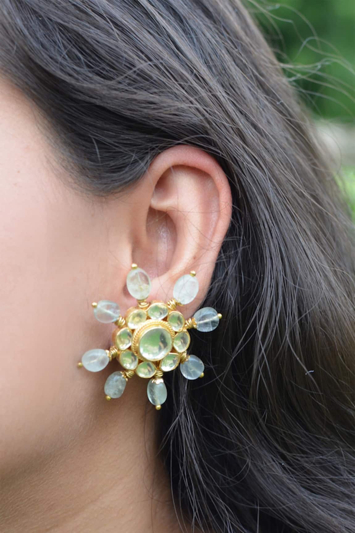 Heer-House Of Jewellery Tarameen Embellished Ear Tops